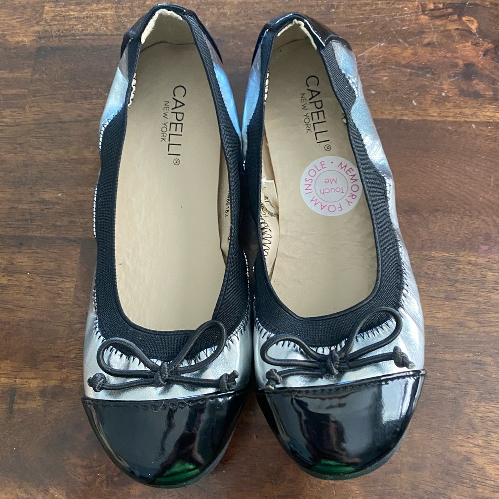New Black and Silver Capelli slip on Dress shoes